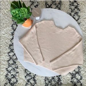 H&M Ribbed Scoop Neck Sweater